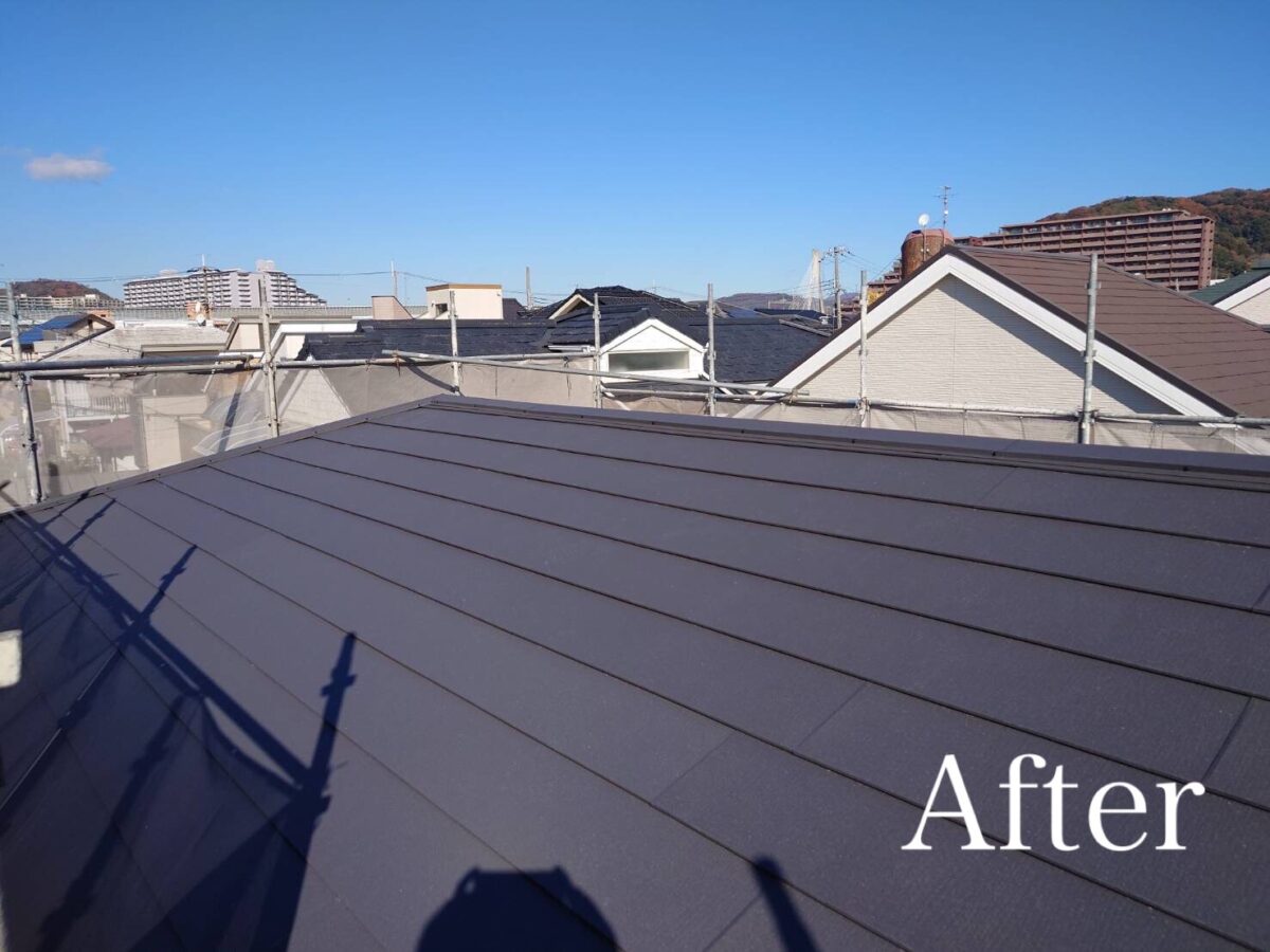 池田市戸建て　屋根板金工事